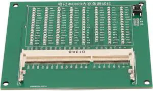 DDR3 Memory Test Card, Portable Laptop DDR3 Tester, 110 LED Indicators for Fault Diagnosis, Supports Laptop DDR3 Memory Modules, with Battery Not Included