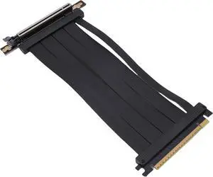 PCIe 5.0 X16 Extension Cable, 90 Degree Connector 128Gbps High Speed GPU Adapter Cable 20cm Length Riser Card Flexible Cable, Plug and Play, Supports for PCIe 4.0 3.0 2.0 1.0