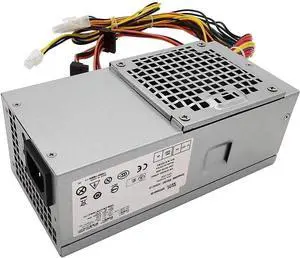 250W Power Supply (D250AD-00/H250AD-00/F250A) Fit for Optiplex 990/790/390/3010, Includes 24-pin, 4-pin, and Floppy Disk Connectors, Metal Construction