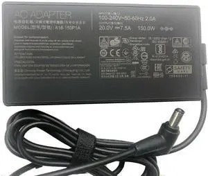 20V 7.5A 150W 6.0X3.7mm A18-150P1A AC Adapter Compatible for Asus FX505DD PX705D TUF705GD 20V 7.5A 150W 6.0X3.7mm A18-150P1A AC Adapter Compatible for Asus FX505DD PX705D TUF705GD