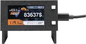 New Model Bitcoin Miner Nerdnos Nerdminer 80~120Gh/s Ultra-Efficient 8W Eco-Friendly BTC Miner Bitcoin Mining Asic Miner Solo Lottery Miner Adapter Inclued