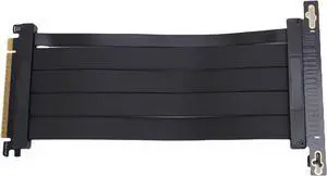 PCIe 5.0 X16 Riser Cable, 128Gbps High Speed Flexible Extender Card Extension Port 90 Degree Adapter PCI Express 5.0 Port GPU Extension Card