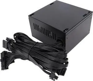 ATX 600W PC Power Supply, ATX Power Supply with 4+4 Pin Connectors, Automatically Adjusts Fan, Single 12V Rail Gaming PSU for Win 10 for Vista