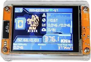 Genérico Bitcoin Miner 2025 | USB BTC Miner NMMiner ESP32 | 375K/HS Hashrate | 2.8" Screen | Single Lottery Cryptocurrency Miner | BTC Mining Machine | Better Than Nerd Miner V2/V3