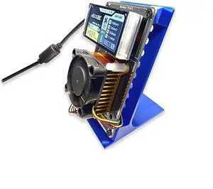 Nerdminer Axe Bitcoin Miner Solo Miner BTC Open Source Solo Miner NerdAxe Miner 500ghs BM1366 Solo Asic Miner with Smart Cooling Fan with PSU Cryptocurrency Mining Machine ColorBlue