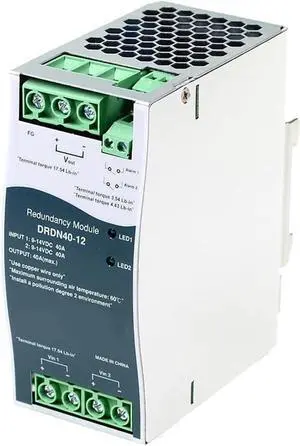 DRDN40-12 12V DC 40A DIN Rail Type Redundancy Module
