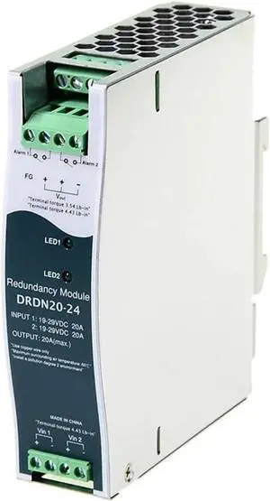 DRDN20-24 24V DC 20A DIN Rail Type Redundancy Module