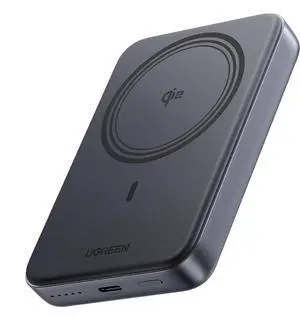 UGREEN Qi2 Certified 10000mAh 15W Magsafe Compatible Power Bank, Magnetic Wireless Battery Pack 20W Fast Charge Portable Charger Compatible with iPhone 16/15/14/13/12 Series (USB-C Cable Included)