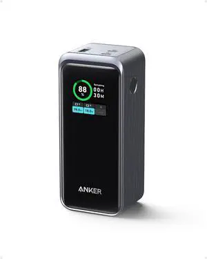 Prime Power Bank 20 000mAh 200W Portable Laptop Charger for Travel TSA-Approved Smart Digital Display 2 USB-C and 1 USB-A Port for iPhone 16/15/14 Series  MacBook and More
