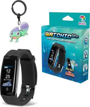 Brook Pocket Auto Catch Watchic Lite with Keychain- Auto Catcher, IPX7 Waterproof, 0.96" Color Display, Pocket Monster Accessory