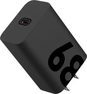 TurboPower 68W USB-C Wall Charger GaN Tech Fastest for Moto G Stylus (2025) Edge (Plus) 2022/2023 Edge 2023/2024 Razr+ (Plus) 2024 PD Devices - No Cable