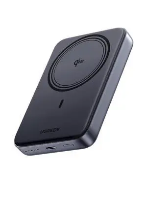 UGREEN Qi2 Certified 10000mAh Magsafe Compatible Power Bank, 15W Magnetic Wireless Battery Pack Fast Charge Portable Charger Compatible with iPhone 16/15/14/13/12 Series (USB-C Cable Included)
