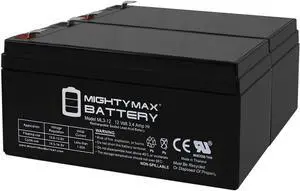 Mighty Max Battery 12V 3AH SLA Battery Replaces Bruno Elan SRE-3000 Medical Lift - 2Pack