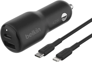 BoostCharge 42W Car Charger + USB-C to Lightning Cable BoostCharge 42W Car Charger + USB-C to Lightning Cable