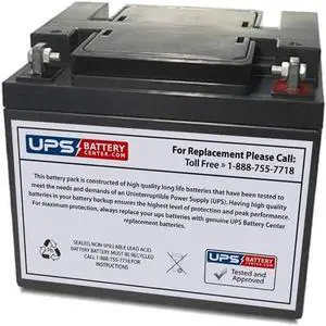 F&H UN45-12X 12V 45Ah Sealed Lead Acid Replacement Battery with F11 Terminals