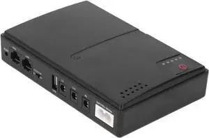 Mini Uninterruptible Power Supply Compact UPS Battery Backup for Home Router Camera 36W DC5V/9V/12V 2A Output Built in Rechargeable Battery for Security Systems (US Plug)