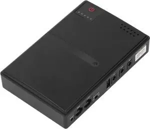 UPS Battery Backup, Uninterruptible Power Supply, Dual Device Power Support, Fireproof Shell, Backup Battery Power Supply for Home Router Camera 36W 5V 9V 12V 2A DC Output