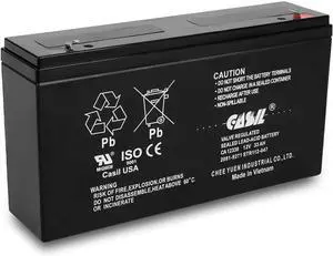 Casil 12V 33Ah F2 Terminal Replacement Battery Compatible with Simplex 112-047 Fire Alarm Control Panel