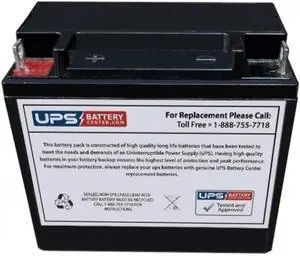 Toyo 6FM14 12V 18Ah Compatible Battery with F3 - Nut & Bolt Terminals by UPSBatteryCenter®