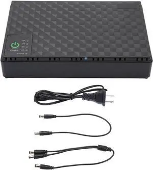 UPS Battery Backup High Capacity DC Power Supply for Router Modem Camera Portable Design