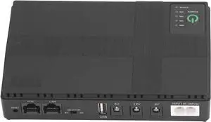 Generic Battery Backup UPS, 5V DC 2A USB 85265V Input 8800mAh Uninterruptible Power Supply ABS PC for Router (US Plug)