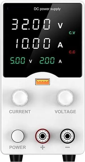 DC Lab Power Supply Adjustable Voltage Regulator Preset Voltage Current Dual Input Voltage 220V/110V(WPS3010B 30V 10A)