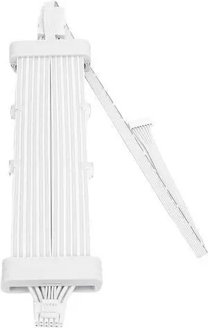 ARGB PSU Cable, 5V RGB Cable Extension PC, PSU Extension for GPU and Motherboard PC Cables Compatible with 8 Pin, 16 Pin (SK3 Controller White)