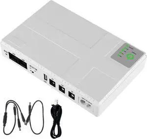 10400 mAh Mini Portable UPS 5V, 9V, 12V Uninterruptible Power Supply Multipurpose Mini UPS Battery Backup for WiFi IP Cam(10400 mAh-US-1A-01)