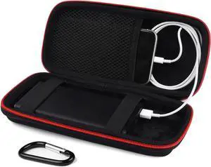 Power Bank Hard Travel Case Medium Compatible RAV Power 26800/20100/20000mAh, Anker Power Core 26800mAh/ PowerCore +26800mAh, INIU 10000mAh and Miady 10000/15000mAh (Medium Black)