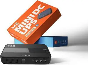 Mini UPS Battery Backup 10400mAh 38.48Wh,Output USB 5V/2A and DC 12V/2A,Home Small UPS Power Supply for WiFi Router Phone Camera