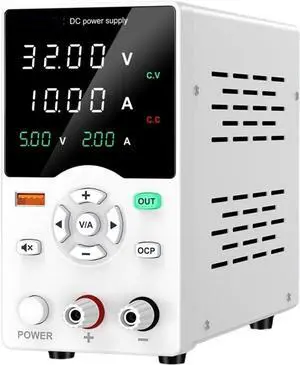 DC Lab Power Supply 30V 60V 120V Adjustable Voltage Regulator for Mobile Phone Repair 220V 110V Dual Input Voltage(GC605B 60V5A)