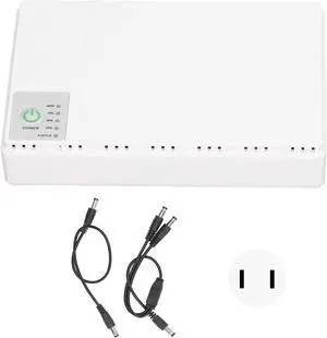 Mini UPS Battery Backup for Routers, Mini UPS Battery Backup, 10400mAh 5V 9V 12V POE 15V 24V, Output Uninterruptible Power Supply for Router Modem