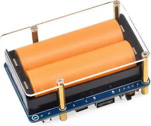 UPS HAT (D) for Raspberry Pi, 5V Uninterruptible Power Supply, Supports 21700 Li Battery (NOT Included), Pogo Pins Connector Design Compatible with Raspberry Pi 4B/3B+/3B,etc.