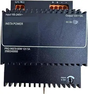 60W 12V 5A 12V DIN-Rail Switching Power Supply 2580240000