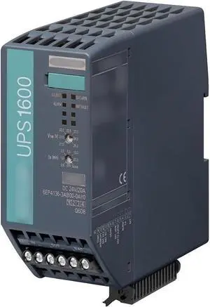 Uninterruptible Power Supply 6EP4136-3AB00-0AY0 DC 24 V/20 A Uninterruptible Power Supply 6EP4136-3AB00-0AY0 DC 24 V/20 A