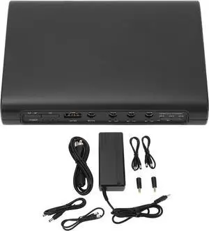 XTevu UPS Battery Backup, 25600mAh, 94.72Wh, 5V 9V 12V, 5 Outlets, Uninterruptible Power Supply for Router, Modem, Security Camera