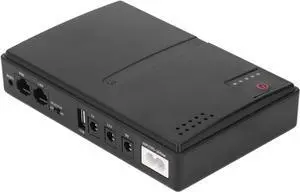 Mini UPS, 10400mAh Uninterruptible Power Supply Battery Backup, 36W Output Power with DC 5V 2A, 9V 2A, 12V 2A for Router and Camera, Power Supply Backup with Overcharge