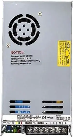 Charge Function Switching 350W UPS Uninterruptible Power Supply Switching Power Supply with Fuse DC 12V 24V 5A/2.5A for Charge PSC-350(12V)