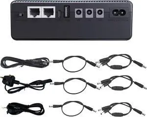 UPS Backup Battery - 10400 Mah WiFi Camera Battery Supply,Compact Uninterruptible Battery Supply, WiFi Camera Battery Supply, Small UPS Battery Supply for WiFi Router