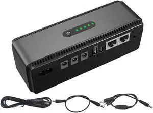 UPS Backup Battery,10400 Mah WiFi Camera Battery Supply - Compact Uninterruptible Battery Supply, WiFi Camera Battery Supply, Small UPS Battery Supply for WiFi Router