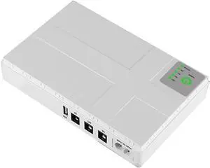 Lydaraarh 1 Pcs Uninterruptible Power Supply 5V 9V 12V Uninterruptible Power Supply USB 10400MAh Battery Backup for WiFi Router CCTV (US Plug)