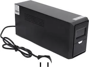 Battery Backup Power Supply, Uninterruptible Intelligent Computer Router Standby LCD Display UPS System 500V 300W Battery Backup Protector for Dataline Protection(US 110V)