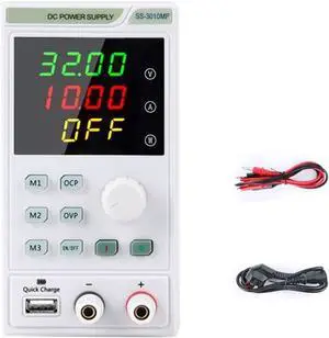 Regulated Power Supply, DC Power Supply Adjustable 80V 10A 300W LED Digital Lab Bench Power Source Stabilized Power Supply Voltage Regulator Switch Reliability and Safety (Color : SS-3010MP, Size :