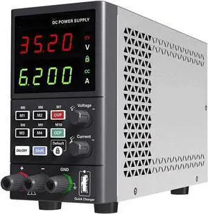 Regulated Power Supply, 35V 6A Adjustable DC Power Supply Digital LED Lab Bench Voltage Regulator Stabilizer Switching Power Supply Reliability and Safety