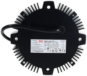 Mean Well HBG 240W 37V 6.7A LED Driver HBG-240-36B AC-DC Constant Current Voltage Switching Power Supply Converter Transformer with IP67, 3 in 1 Dimming Function