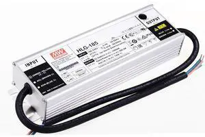 Mean Well HLG 200W 200-400V 500mA LED Driver HLG-150H-C500B Switching Power Supply Converter Transformer with IP67, PFC Function, Metal Case, 3 in 1 Dimming