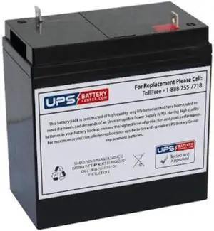 UPSBatteryCenter® Replacement Battery 6V 36Ah for IDEALPOWER ELHR-6V-36AH