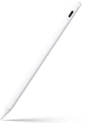 _Mega Brand Active Stylus Pen for iPad 6th-11th Gen, 2X Fast Charge, Compatible with 2018-2025 iPad Pro 11"/12.9"/M4, iPad Air 3/4/5/M2/M3, iPad mini 5/6 - White