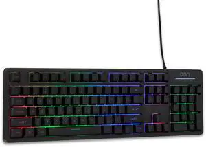 _Mega Brand Wired LED Gaming Keyboard with Backlit Keys, Gray