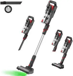 _Mega Brand Cordless Vacuum Cleaner  Lightweight Stick Vacuum with LED Display & Multi-Functional Accessories for Home Cleaning
